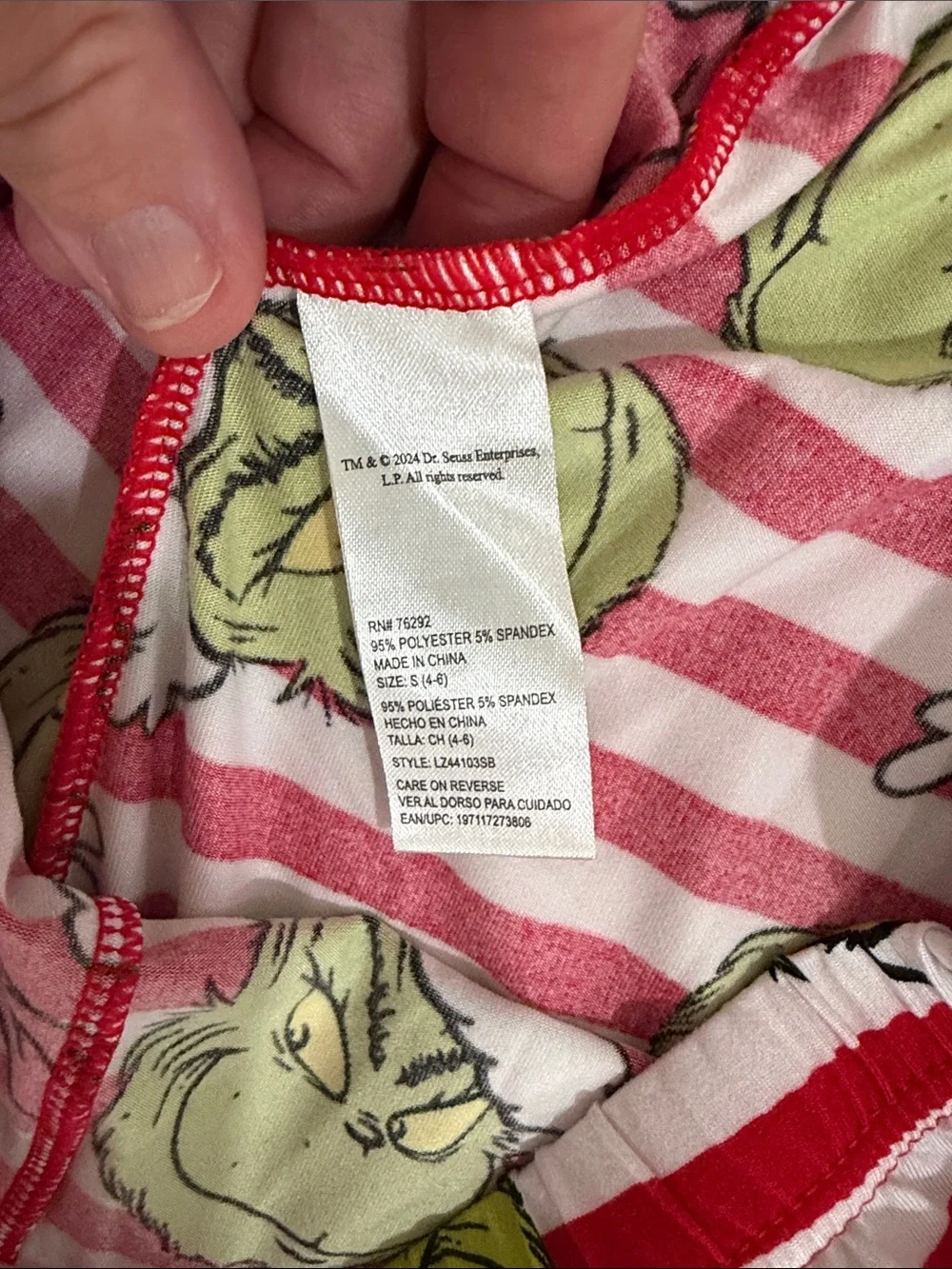Women’s Red Grinch Stripe Pajama Bottoms